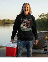 Load image into Gallery viewer, &quot;Unapologetically Male&quot; Alligator Wrestling Hoodie
