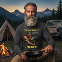 Load image into Gallery viewer, Vintage Vitality™ - Warrior Series - "BRING IT" Long Sleeve T-Shirt