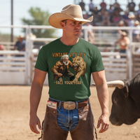 Load image into Gallery viewer, Vintage Vitality &quot;Face Your Fear&quot; Mountain Lion Wrestling | Traditional Masculinity T-Shirt
